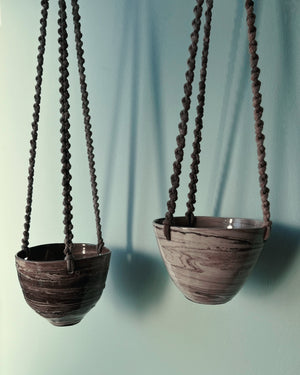 Sturdy x ASTRL Fibres Hanging Ceramic Pots