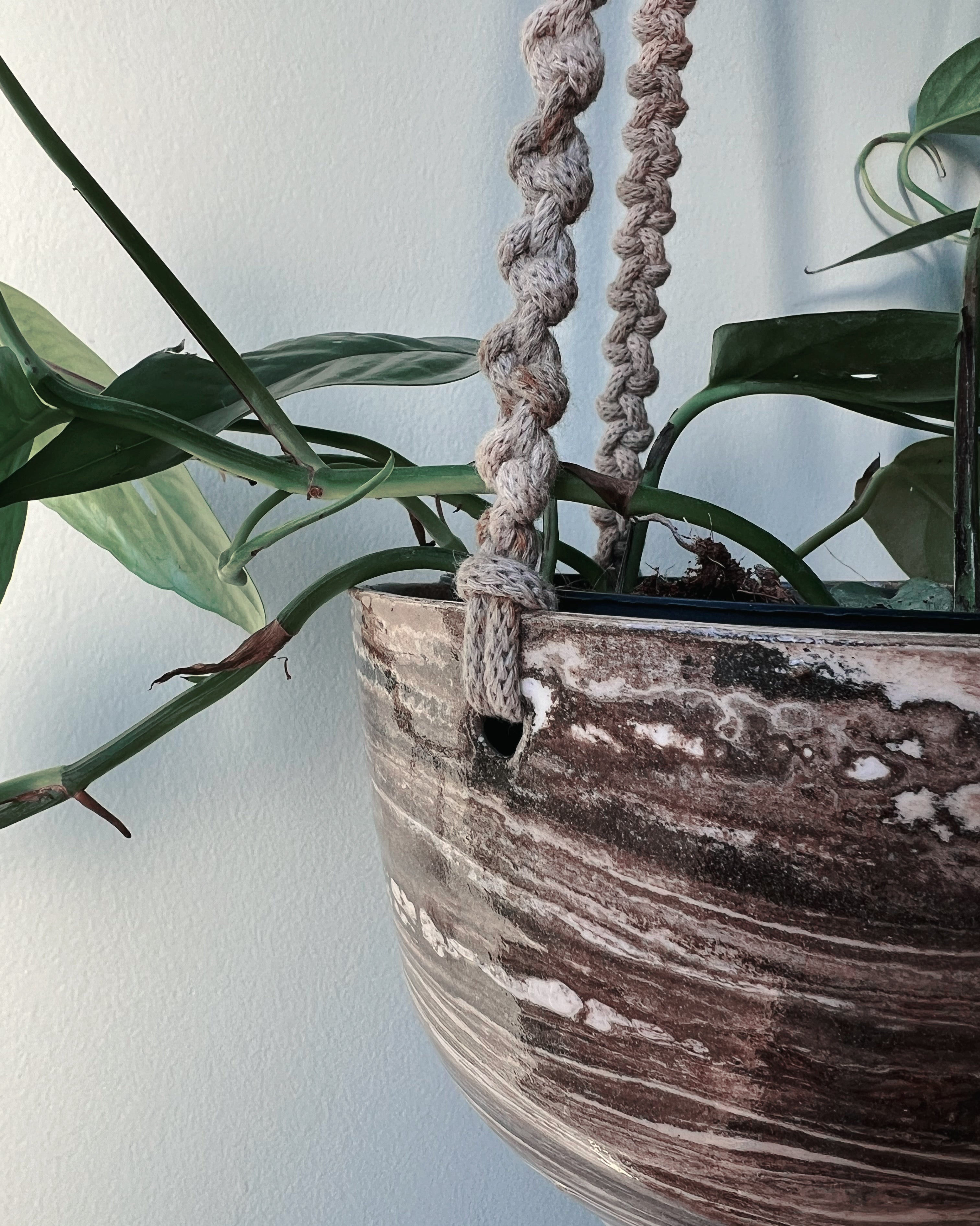Sturdy x ASTRL Fibres Hanging ceramic Pot