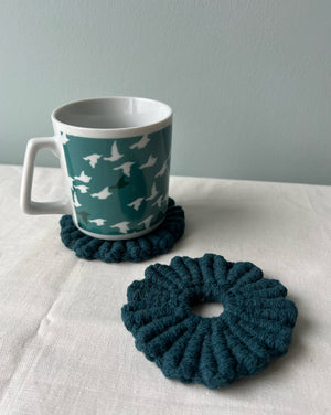 The Knotted Daisy Coaster